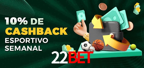 10% de bônus de cashback na 22bet